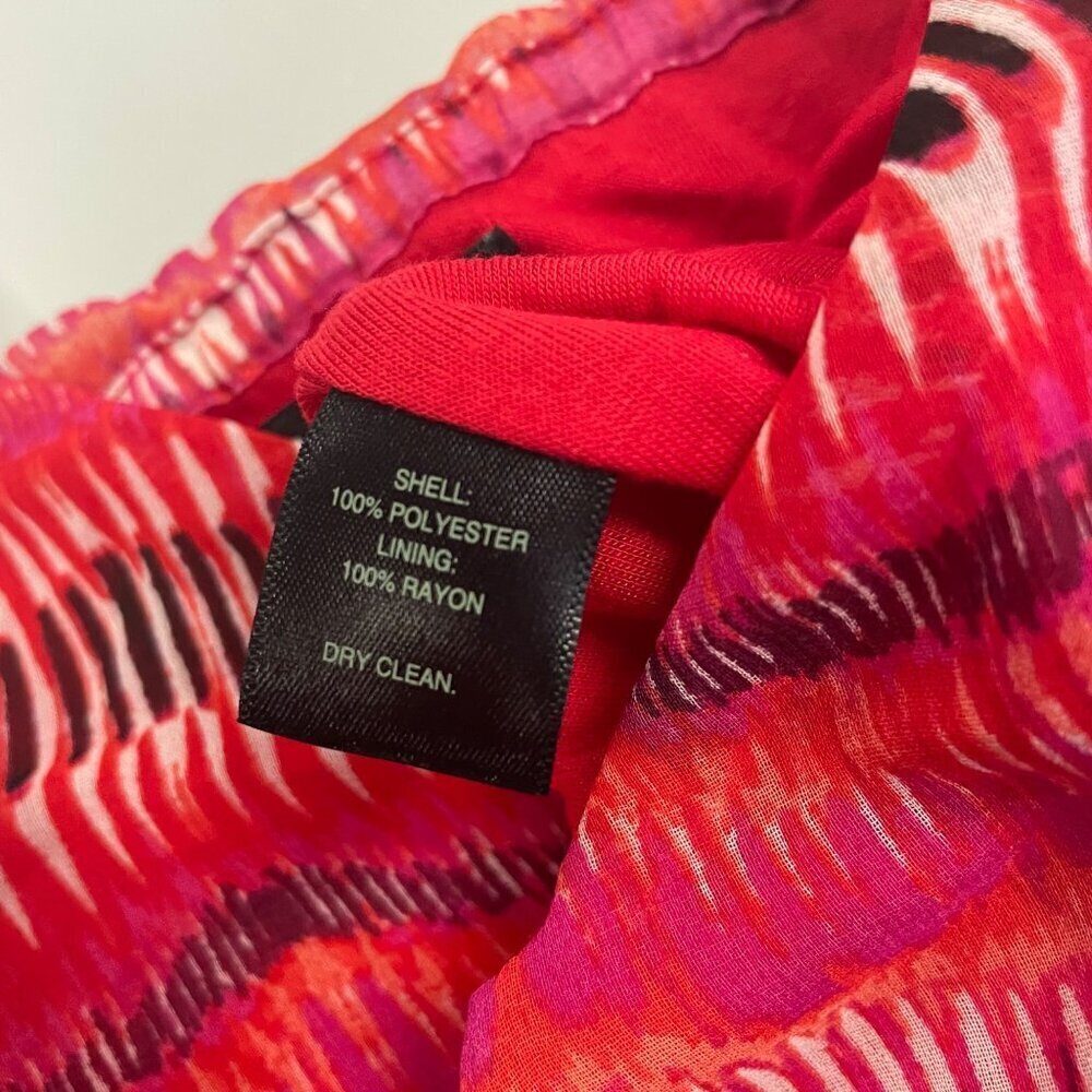 WHBM Womens Maxi Sundress Sleeveless V-Neck Pink/Multi Size Small - Picture 9 of 9